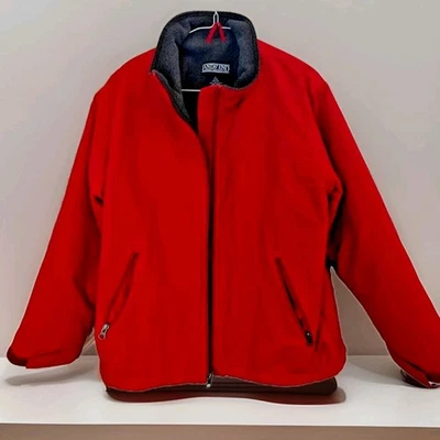Lands' End Women's Jacket Full Zip Long Sleeve Warm Red Rain Coat Sz Petite 6-8 - Image 1 of 4