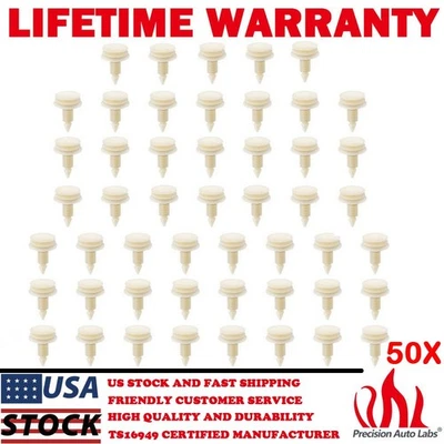 50 piezas clips de remache de empuje de retenedor de panel de moldura de puerta de plástico para Ford Aerostar Bronco Foto 1 de 4