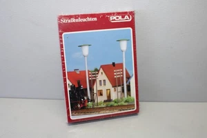 Pola 72 2 Street Lights And 6 Telegraph Poles Scale H0 OVP - Picture 1 of 3
