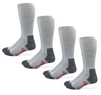 Paquete de 4 pares de calcetines Wrangler para hombre Riggs ropa de trabajo Ultra Dri media pantorrilla Foto 1 de 4