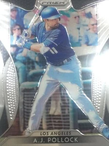 2019 Panini Prizm A.J. POLLOCK #18 Los Angeles Dodgers Baseball Card - Picture 1 of 12