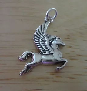 ¡Dije Pegaso caballo alado de plata esterlina 25x16 mm! - Imagen 1 de 3