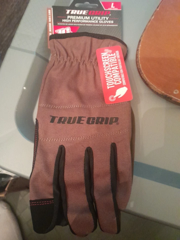 true Grip 98532 Duck Canvas Premium Utility Work Gloves Large