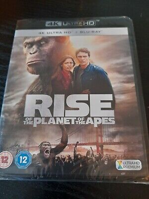 Rise Of The Planet Of The Apes  (4k Ultra Hd + Blu Ray) New Sealed • 8.18£