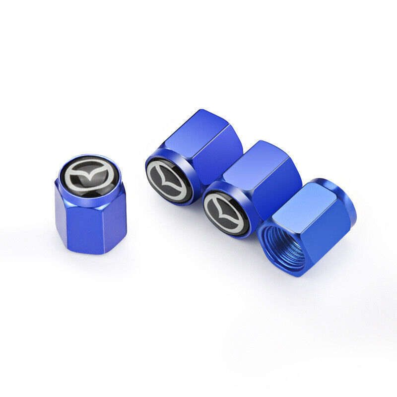 Pcs Aluminum Tire Valve Stem Caps For Mazda MX-5, Leak-Proof