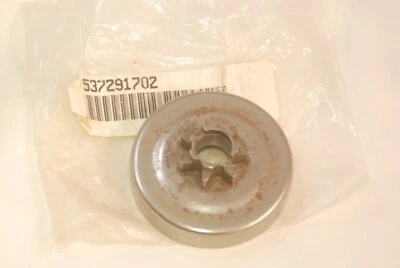 Genuine Husqvarna 455/460 OEM Clutch Drum NOS part# 537291702 - Image 1 of 2