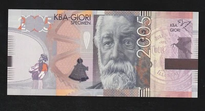 KBA GIORI, Test / Advertising note / Specimen 2005 Jules Verne UNC - Image 1 of 2