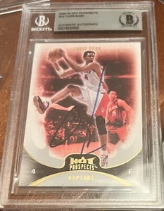 Chris Bosh Toronto Raptors Firmado Cubierta Superior Beckett Losa NBA 2008-2009 - Imagen 1 de 1
