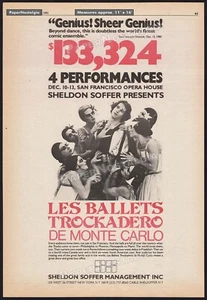 LES BALLETS DRUCKADERO - Promoción / póster original 1981 Trade AD _ Ópera SF - Imagen 1 de 1