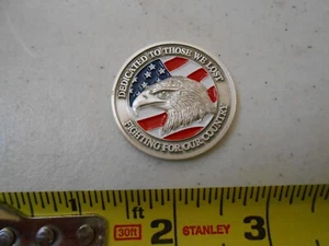 RARE POW MIA ARMY EAGLE MILITARY CHALLENGE COIN USAF - Picture 1 of 3