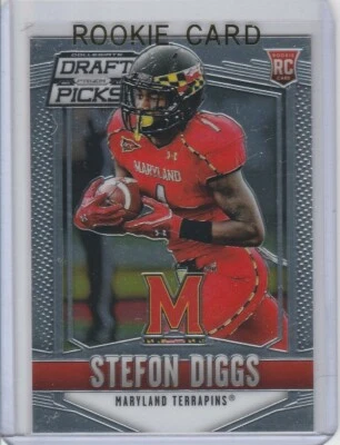 STEFON DIGGS ROOKIE CARD 2015 PRIZM $$ RC Football Draft Picks Vikings BILLS! - Image 1 of 2