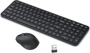 Wireless Keyboard & Mouse Combo - Silent, Slim, Ergonomic, Durable, for PC & Lap - Picture 1 of 7