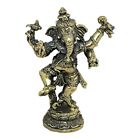 Lord Ganesha Nritya Ganapati Dancing Ganesh Hindu Murti Idol Brass Statue #33