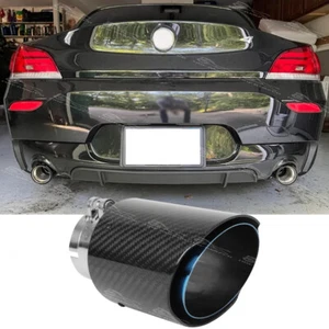 For Z3 Z4 Roadster 2-Door Carbon Fiber 2.5" In 3.5" Out Tail Pipe Exhaust Tip - Bild 1 von 7