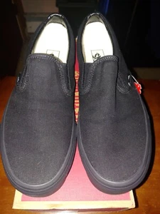 NUEVAS Vans VEYECA Clásicas Zapatos de Skate sin Cordones en Negro - 9.5M/ 11W - Imagen 1 de 5