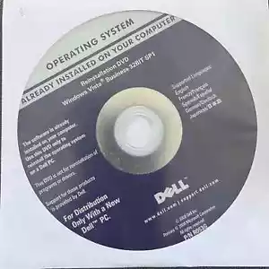 Operating System Reinstallation DVD Windows Vista Business 32BIT SP1 - Photo 1/2