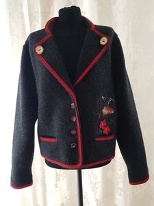 ALBA MODA Damen Wolljacke Trachtenjacke reine Schurwolle Gr. XL - Bild 1 von 12