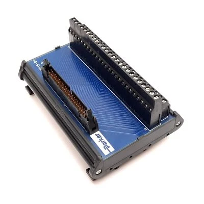 Parker VM50 Breakout Board, 50-Pin to Screw Clamp Terminals, DIN Rail Mounting - Image 1 of 4