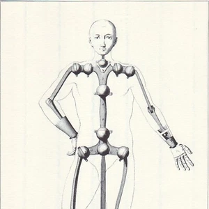 Dessin - Mannequin - Gravure ancienne - Réédition 1964 - Picture 1 of 2