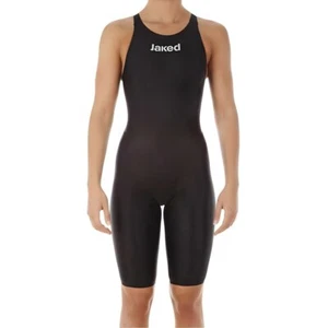 JAKED Damen schwarz Comp Donna Water Zero Einteiler Badeanzug #J11FWS 24 neu mit Etikett - Bild 1 von 1