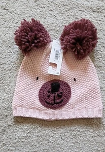 NEXT Girls Animal Double Pom Pom Beanie Hat - Age 5-6yrs - Picture 1 of 4