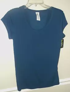 Champion C9 Duo Dry Blue Stretch Short Sleeve Back Tie Athletic Top Size M NWT - Picture 1 of 5