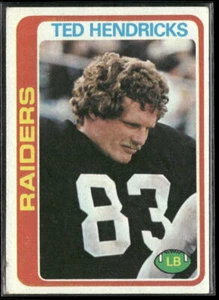 Ted Hendricks 1978 Topps #68 Oakland Raiders - Imagen 1 de 2