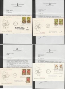 Canada to Switzerland Maple Leaves 4 Seasons REPLACEMENT FDC 1971 GREEK ERROR - Picture 1 of 5