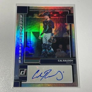 2022 Donruss Baseball Signature Series Cal Raleigh Auto Rookie Seattle Mariners - Picture 1 of 2