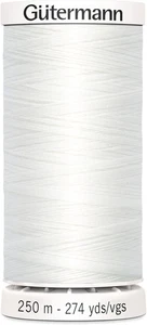White Thread | Gutermann Sew-All Thread - Nu White - 274 Yds (nm250p20) - Picture 1 of 1