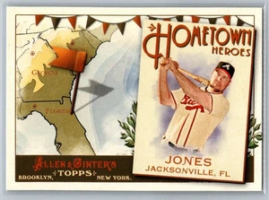2011 Topps Allen & Ginter's - Hometown Heroes Chipper Jones #HH34 - Imagen 1 de 2