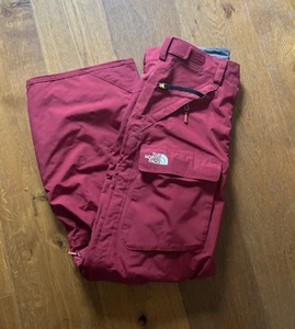 The North Face Men’s Hyvent Med Waterproof TNF Dark Red Ski Snowboard Pants - Picture 1 of 19