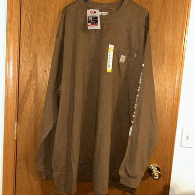 Carhartt Flame Resistant Force Loose Fit 3XLT Long-Sleeve Pocket Shirt - Image 1 of 4