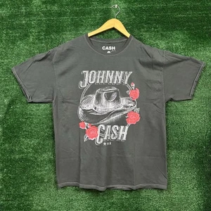 Johnny Cash The Man in Black Country T-Shirt Size Large - Picture 1 of 4