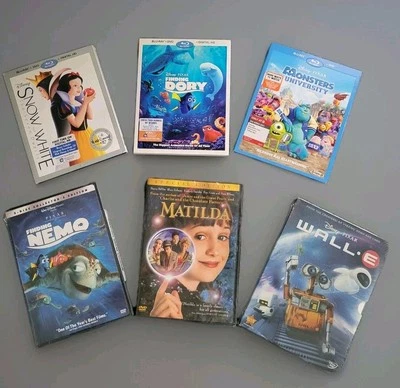 Snow White & the 7 Dwarfs, Finding Dory, Monsters University (Blu-ray) Matilda  - Image 1 of 4