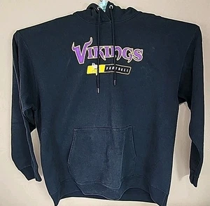 NFL Minnesota Vikings Football Hoodie Men's 2XL Black Sweater Pullover USA - Picture 1 of 9
