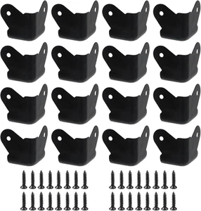 16 Pack Heavy Duty Iron Speaker Corner Guards,1.1 Inch Rounded Metal Protectors  - Picture 1 of 12