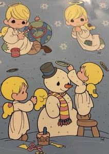 1997 Precious Moments  Window Clings Window Decor Christmas/holiday New - Picture 1 of 5