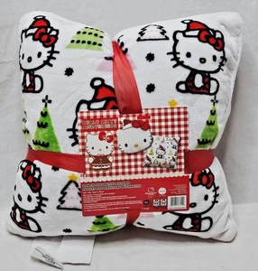 Hello Kitty Christmas Trees Decorative Pillow 18x18 NWT - Picture 1 of 2