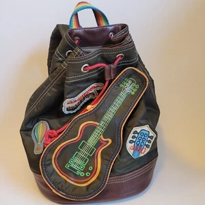 Oilily Backpack Brown Rainbow Swimbag Guitar Great Condition See Description! - Picture 1 of 24