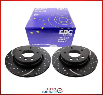 EBC Pour BMW E46 Disques De Frein Turbo Groove Disque Ø294 Arrière - Photo 1/2