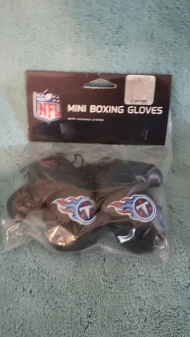 NFL Tennessee Titans 4 Inch Mini Boxing Gloves for Mirror by Fremont Die Cover