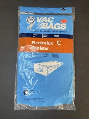 NEW Vac Bags Fits Electrolux Canister C Bags Four ply DVC brand - Image 1 of 2