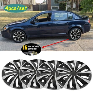 15" Set of 4 Wheel Covers fits R15 Tire & Steel Rim Hub Caps For Pontiac G5 - Picture 1 of 12