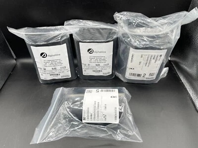 "Lote de 10 tubos retráctiles de poliolefina forrados con sellador negro Alpha Wire FIT 621 - 3x6""" Foto 1 de 4