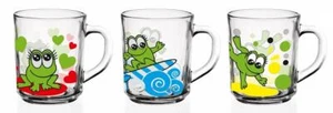 6 Tazze Frosch-Motiv Tazza 220 ML Bicchieri da Tè Kindergläser Bicchiere - Picture 1 of 4