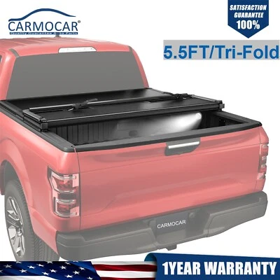 Cubierta rígida triple plegable de 5,5 pies para Ford F-150 2004-14 Lincoln Mark LT Foto 1 de 4