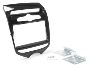 Para Hyundai ix20 Jc Con Manual Clima Marco Radio Coche Doble Din Negro - Imagen 1 de 2