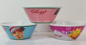 Juego de 3 cuencos de cereales Kelloggs 2014 Juegos Olímpicos arroz crujiente bucles de frutas - Imagen 1 de 10