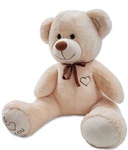 XXL oso de peluche peluche tela peluche oso de peluche grande 160 cm beige - Imagen 1 de 3